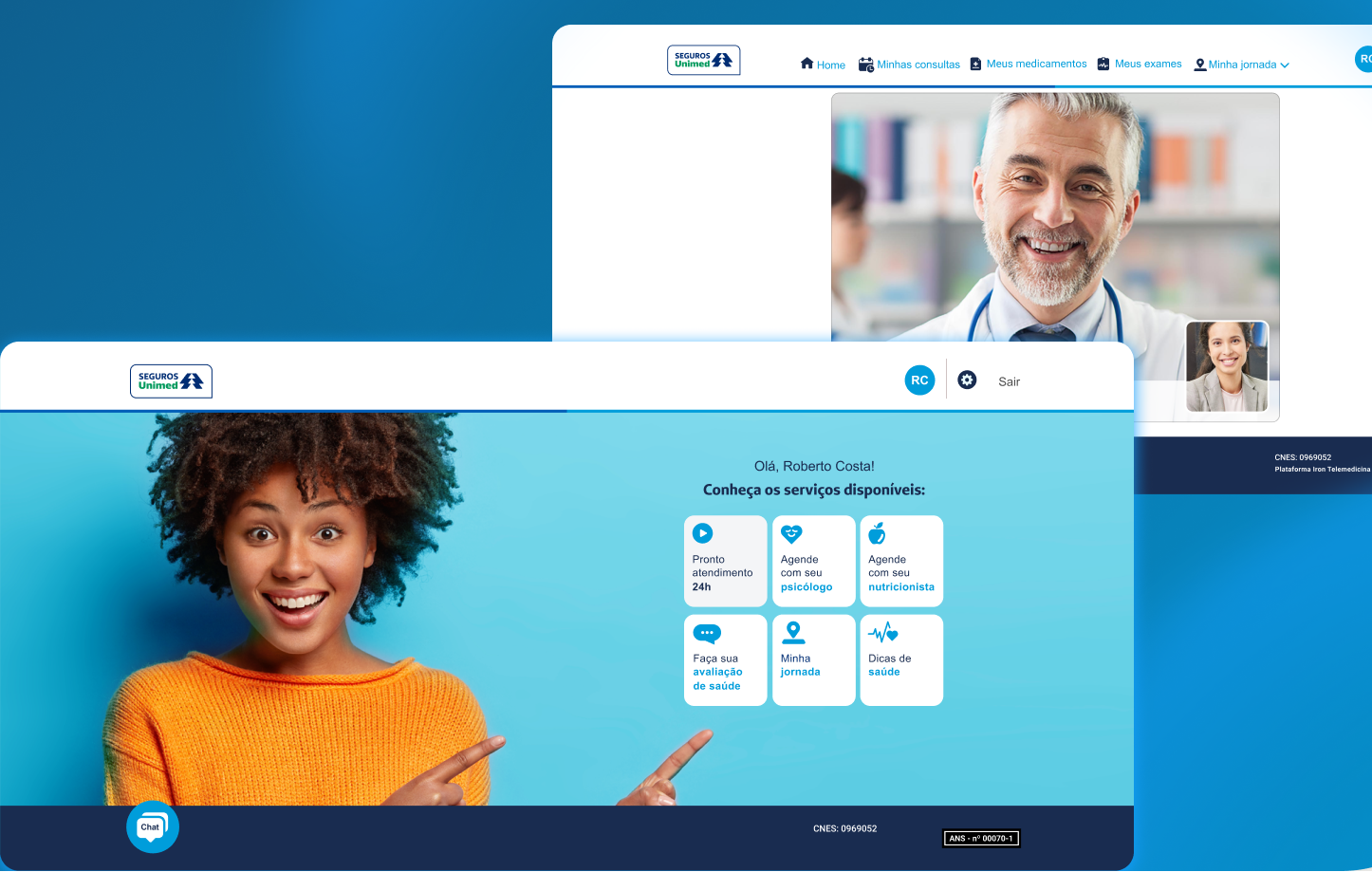 Unimed Seguros telemedicine app context